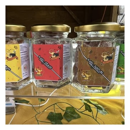 Bonbon au miel- Fraise 125gr