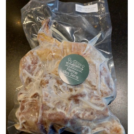 Paquet de 2 cuisses, 2 ailes et 1 cou confits de canard  BIO - congelé