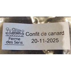 Paquet de 2 cuisses, 2 ailes et 1 cou confits de canard  BIO - congelé