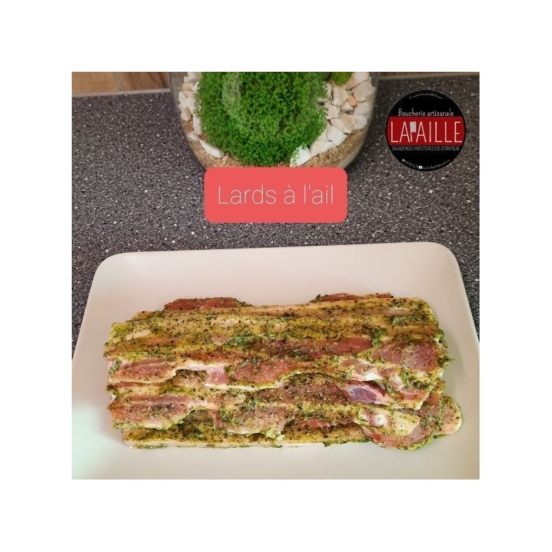Lard à l'ail (Boucherie Lapaille)