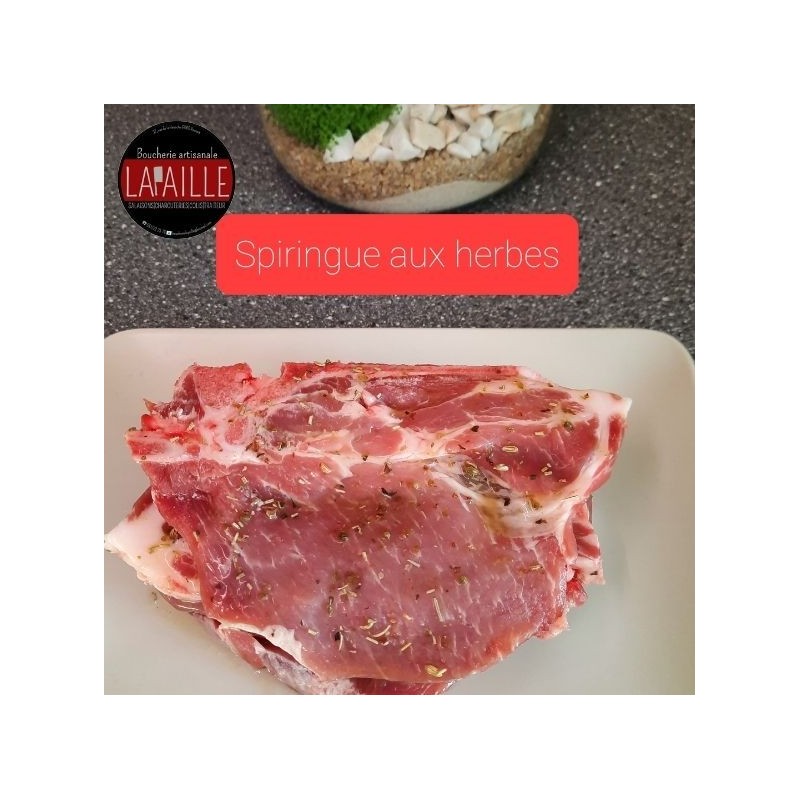 Spiringue de porc aux herbes (Boucherie Lapaille)