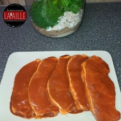 Tranche de porc marinée (Boucherie Lapaille)
