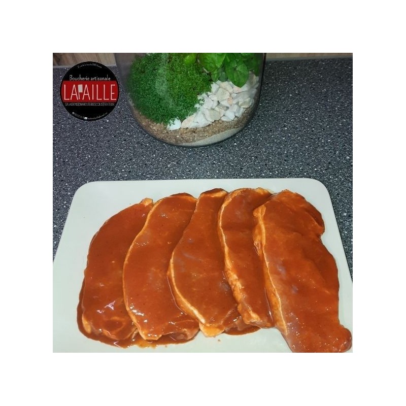 Tranche de porc marinée (Boucherie Lapaille)