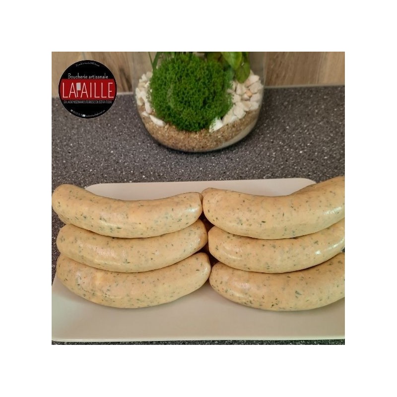 Boudin blanc au fromage (Boucherie Lapaille)