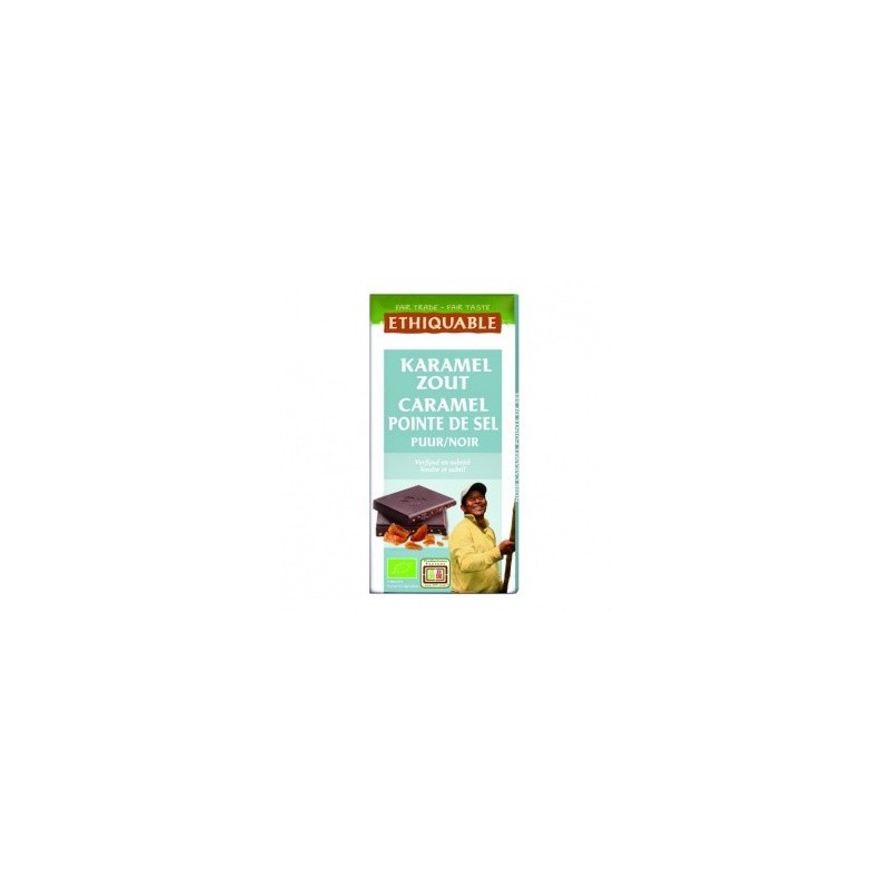 Chocolat BIO Ethiquable dark caramel sel 100g
