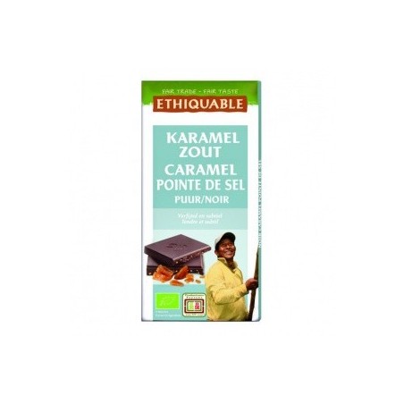 Chocolat BIO Ethiquable dark caramel sel 100g