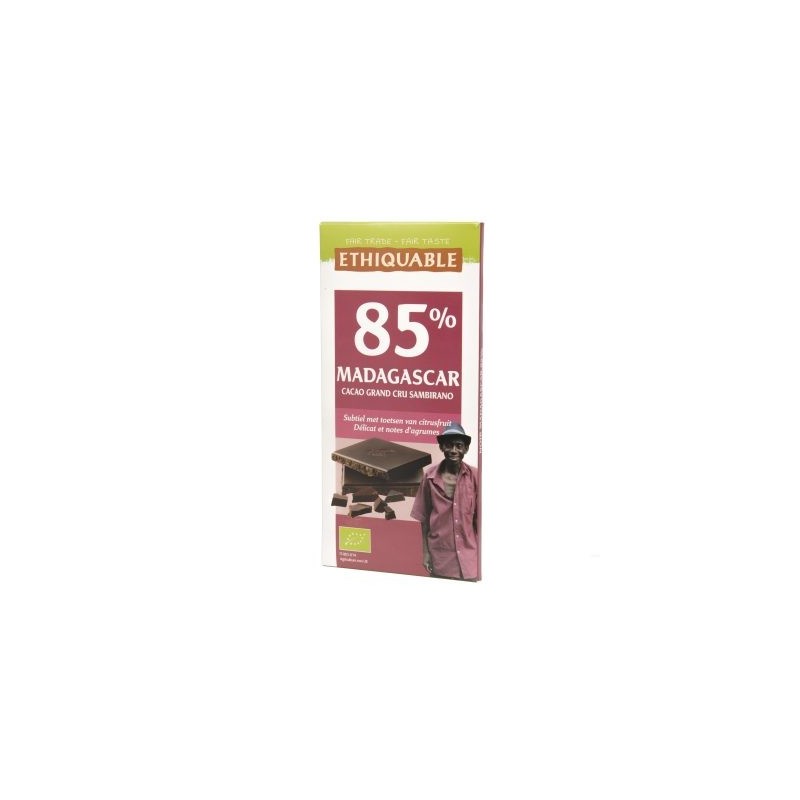 Chocolat BIO Ethiquable dark 85% 100g