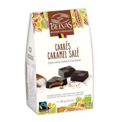 Carrés caramel salés Belvas bio 100g