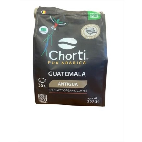 Dosettes café Chorti bio 18 x 7g