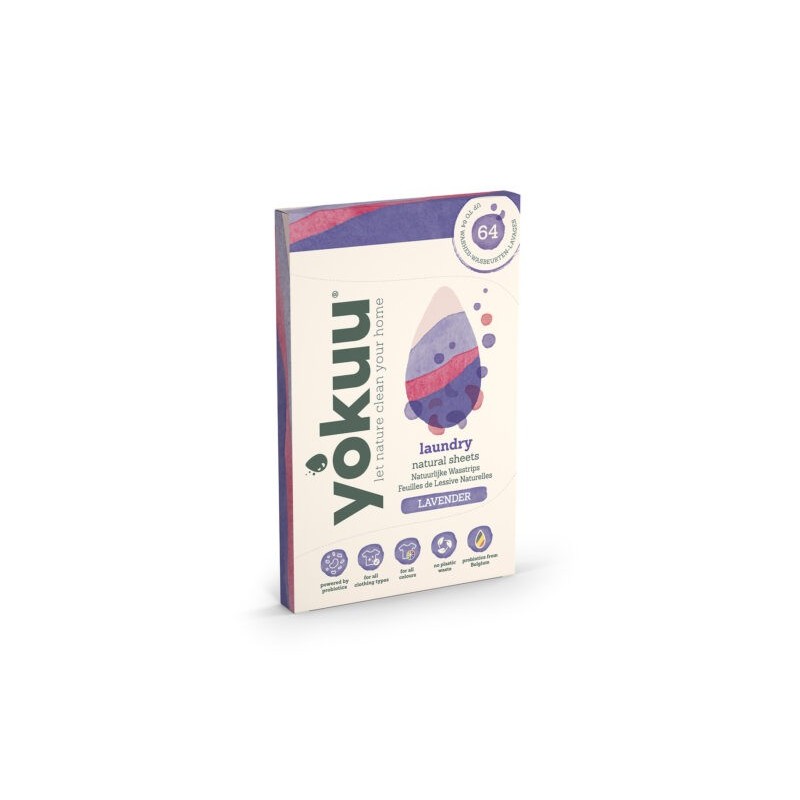 Feuilles de lessive senteur lavande 32 pièces