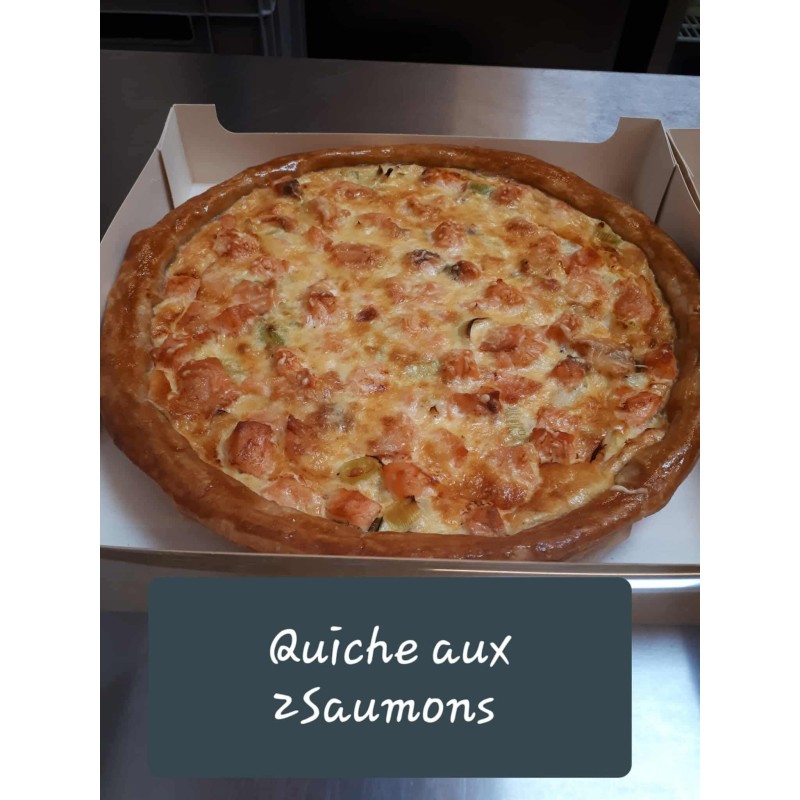 Quiche aux 2 saumons 4 personnes