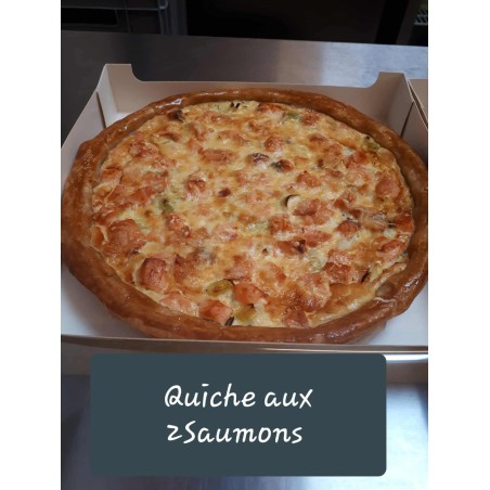 Quiche aux 2 saumons 4 personnes