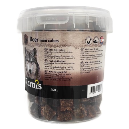 Mini cubes de cerf – 350 gr