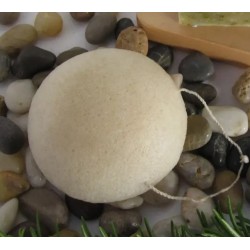 éponge konjac blanche