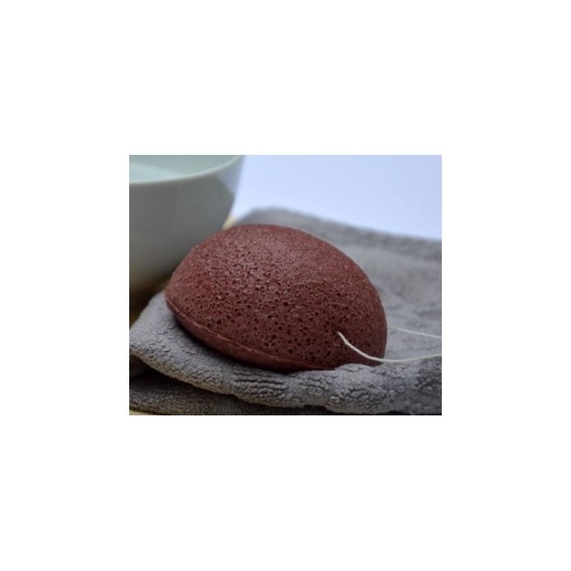 éponge konjac rouge