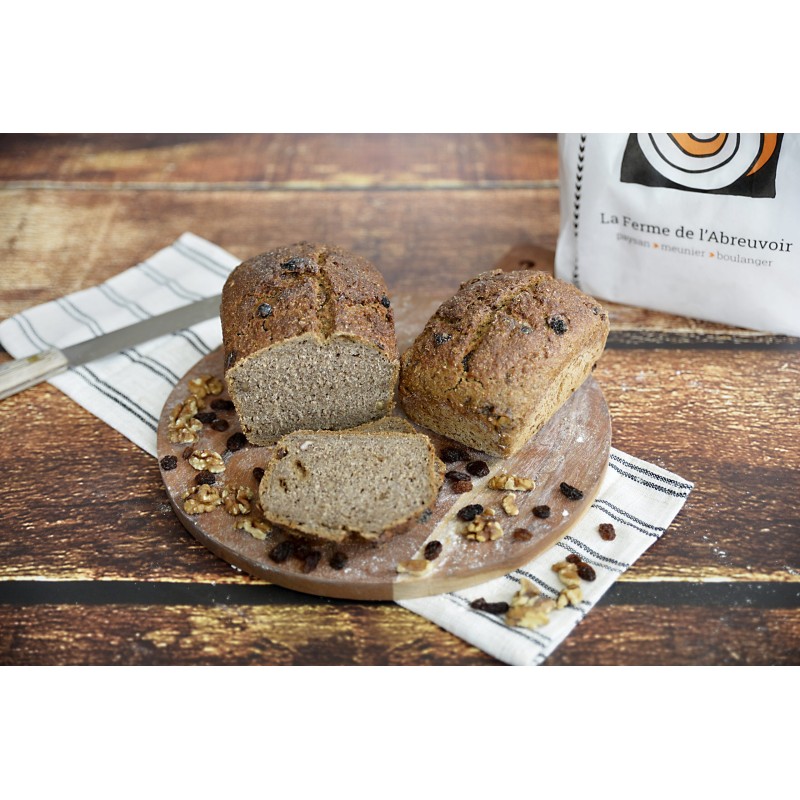 Pain Seigle Noix Raisins Levain 1kg