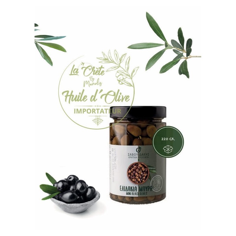 ELIDAKIA DE CRÉTE MINI-BLACK « SAVOUIDAKIS 220GR »