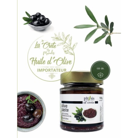 Tapenade d’Olive Kalamon ‘Physis of Crete’ 135gr – Un Trésor Gourmet de la Méditerranée