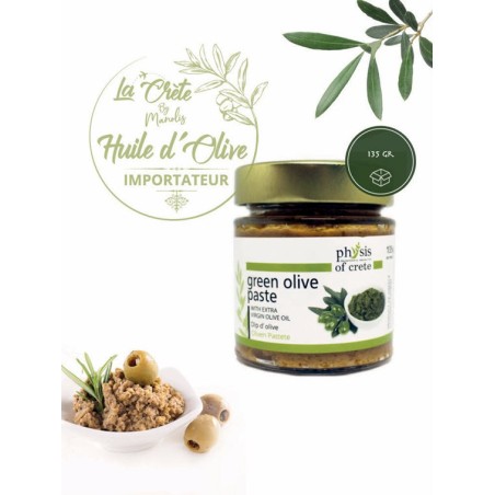 Tapenade d’Olive Verte ‘Physis of Crete’ 135gr – Une Subtile Alchimie Méditerranéenne
