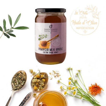 Miel de Thym de Crète ‘Savouidakis’ – Pot de 920gr