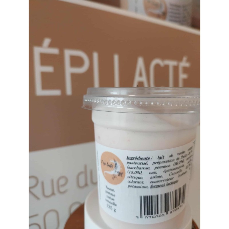 Yaourt  pomme cerise canelle