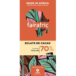 Chocolat noir éclats de cacao FA bio 80g
