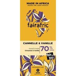 Chocolat noir cannelle vanille FA bio 80g