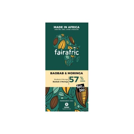 Chocolat noir moringa baobab FA tab. bio 80g