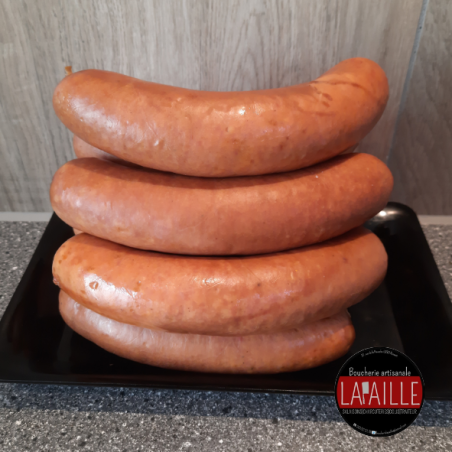 Cervelas au fromage(Boucherie artisanle Lapaille)